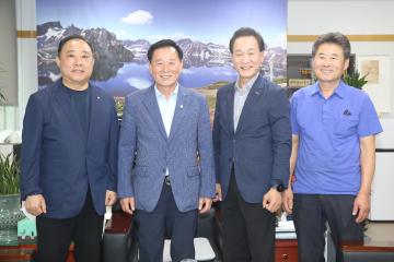 소상인회장 · 요식업회장 방문